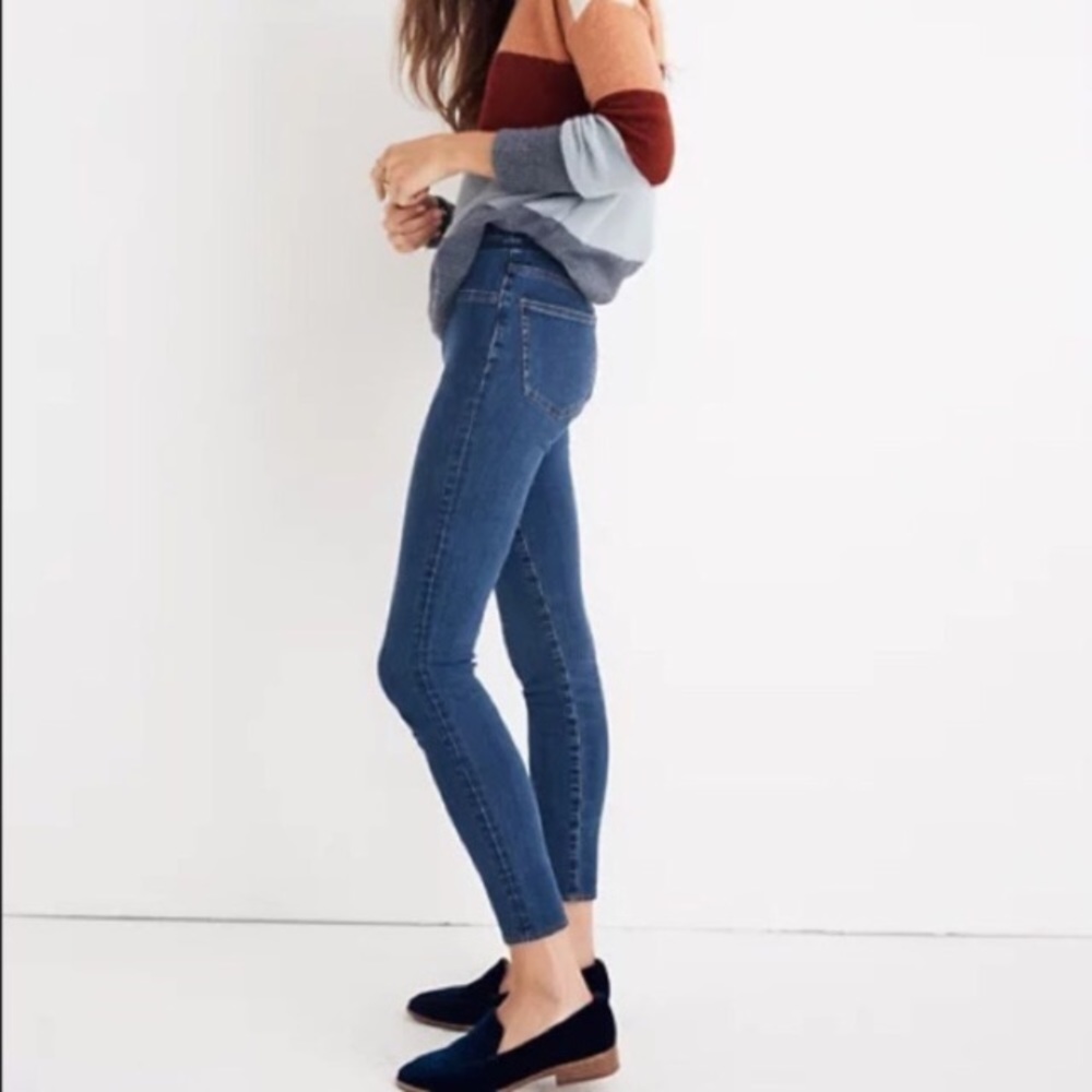 Madewell Pull On High Rise Skinny Freeburg Jeans